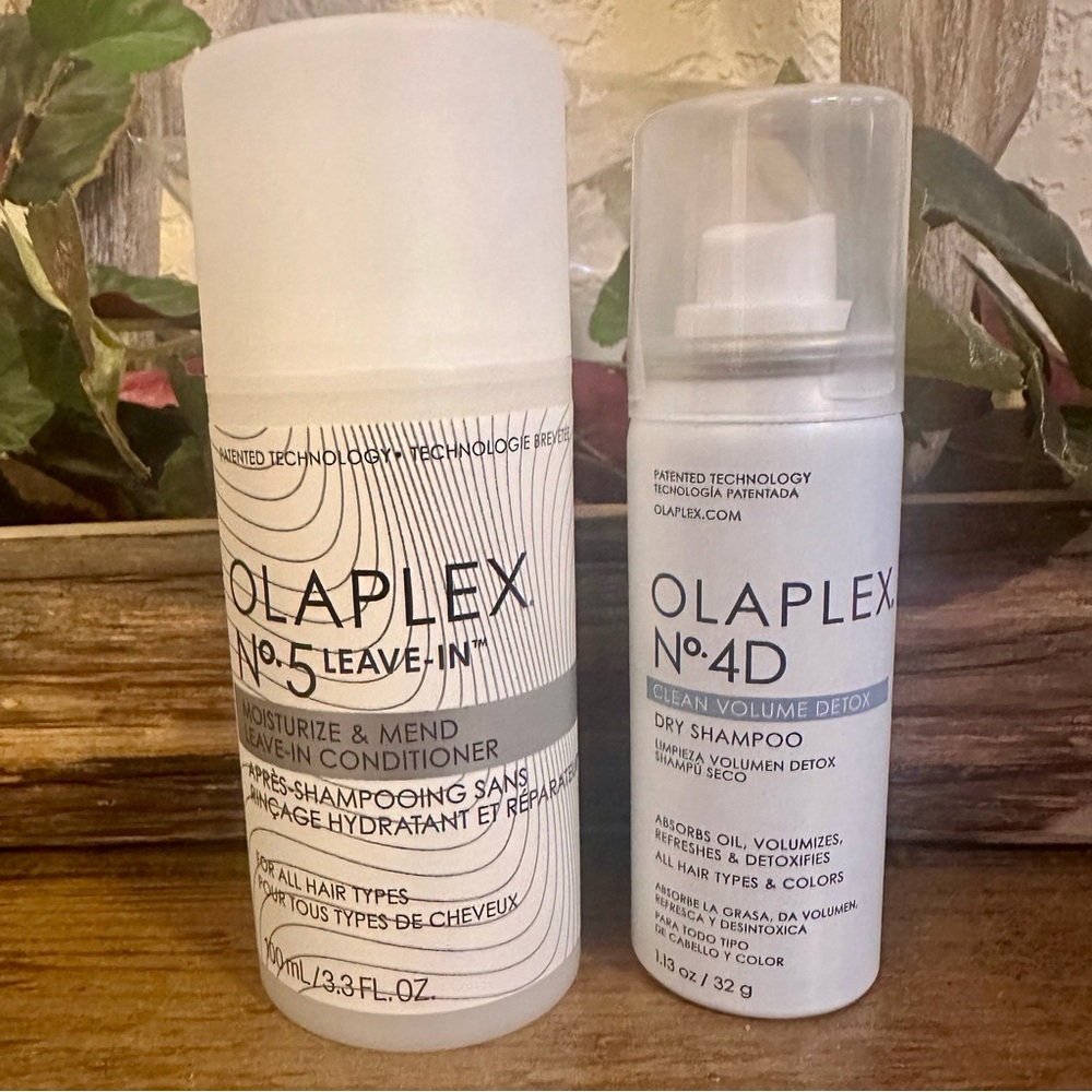 Olaplex No. 5 Leave-In™ Conditioner & Olaplex No. 4D Dry Shampoo.